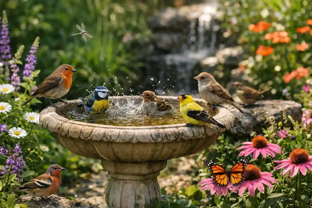 Bain d’oiseaux : 7 raisons irrésistibles d’adopter cette merveille au jardin en 2026