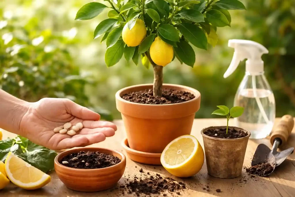 Citronnier 2026 : 5 astuces puissantes pour le faire pousser depuis un pépin