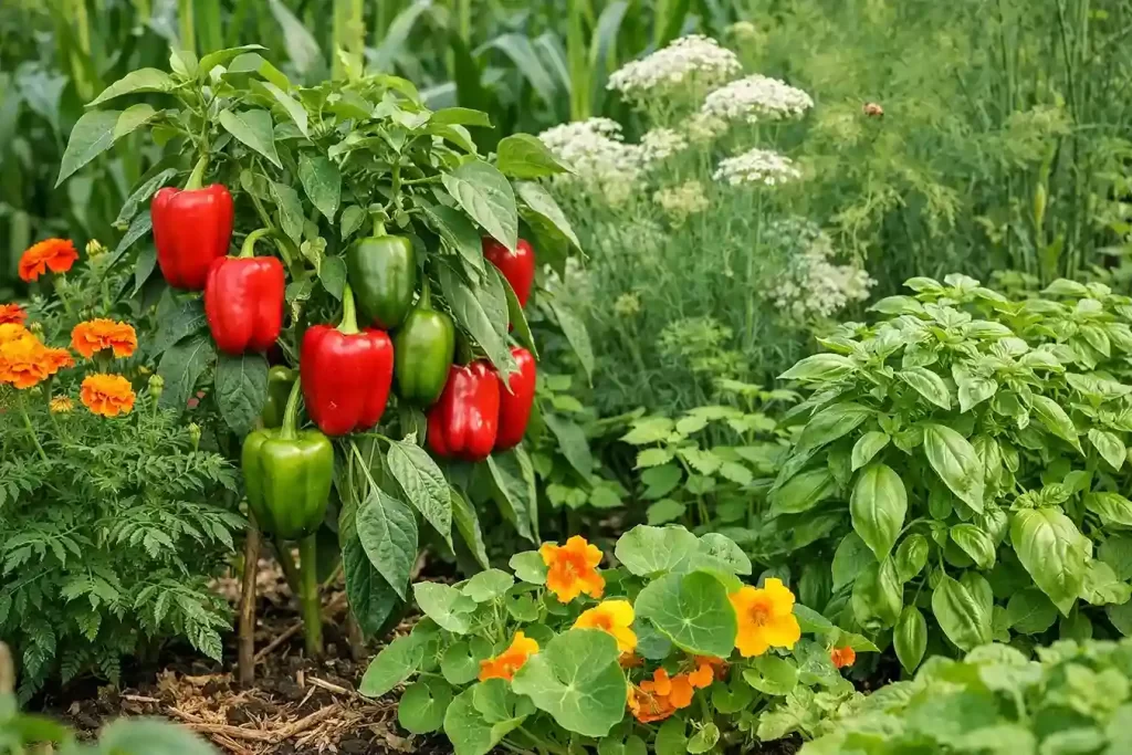 Compagnonnage poivrons : 10 astuces puissantes pour mieux récolter en 2026