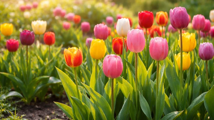 Tulipes au printemps : 7 astuces puissantes pour fleurir malgré le retard